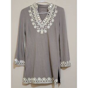 INC International‎ Concepts Embroidery Long Sleeves Beige  SZ Small